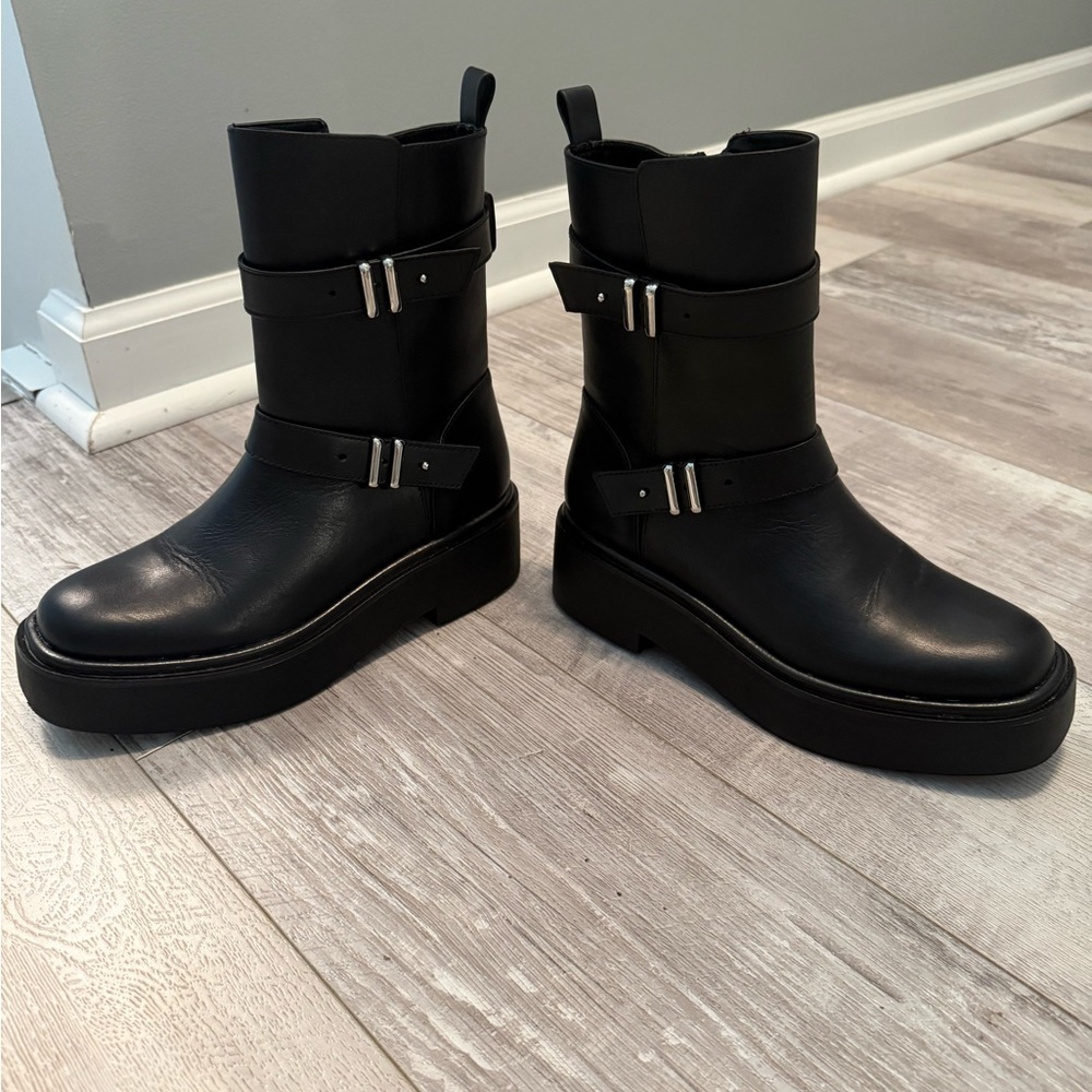 Favorite Daughter Black THE CAROLINE MOTO Size 6 NWOT - Picture 6 of 8